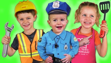 Learn Professionals Video for Kids, about the Police, Fireman, etc