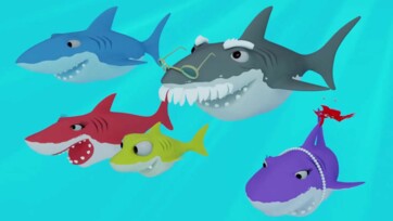 Baby Shark Song in the Sea with a Lot of Fun