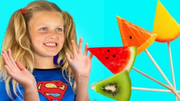 Learn Colors with Fruits, Educational video for kids and babies